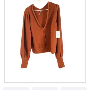 Nwt Free people Women's Rust Sweater